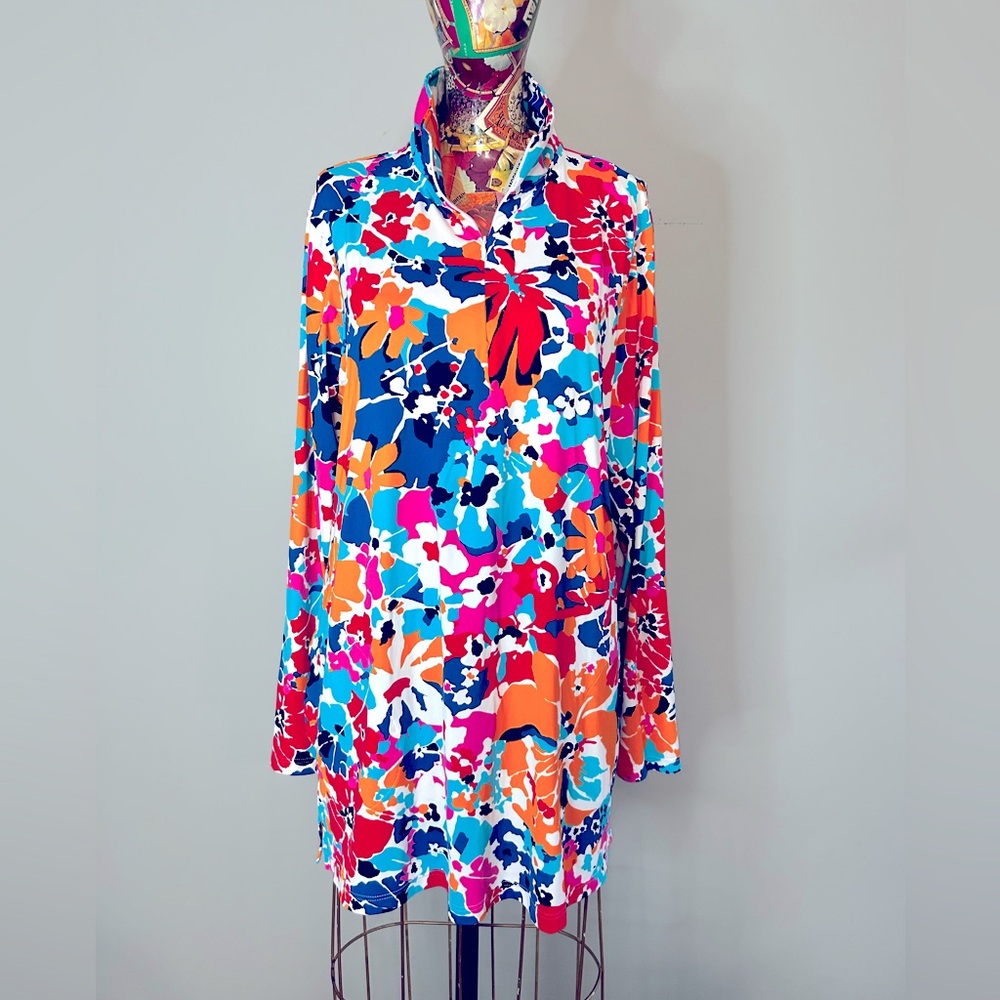 Floral Land's End Swimsuit Coverup